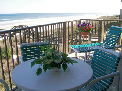 ocean view from rental balcony