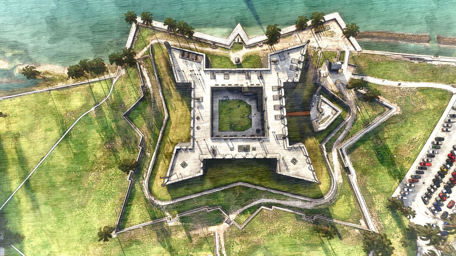 overhead view of Ford Matanzas